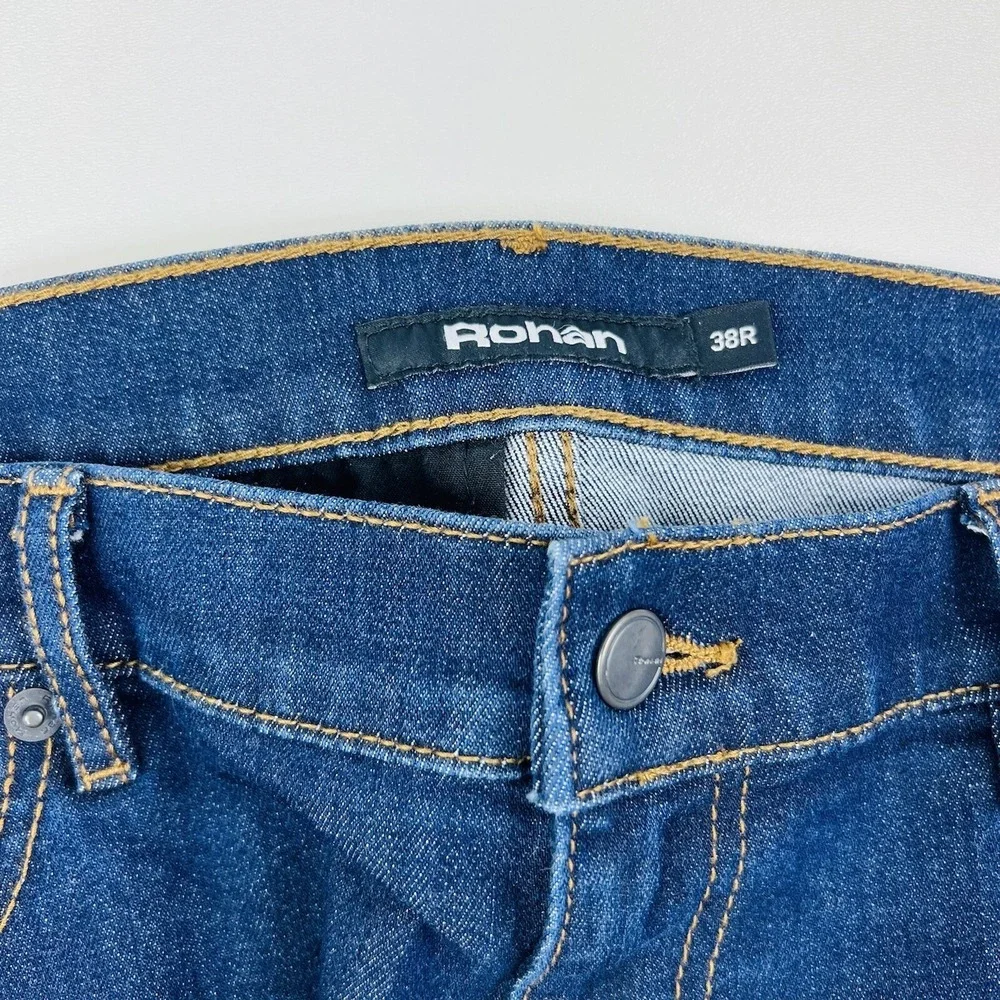 Rohan Dark Blue Cotton Polyester UV Protection 40+ 6 Pocket Jeans‎ Mens Size 38R